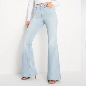 GOOD AMERICAN-ALWAYS FITS GOOD LEGS FLARE JEANS. Size 14-18. BRAND NEW WITH TAGS